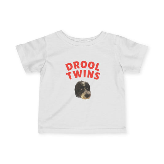 "Drool Twins" Custom Pet Face Portrait Toddler Tee