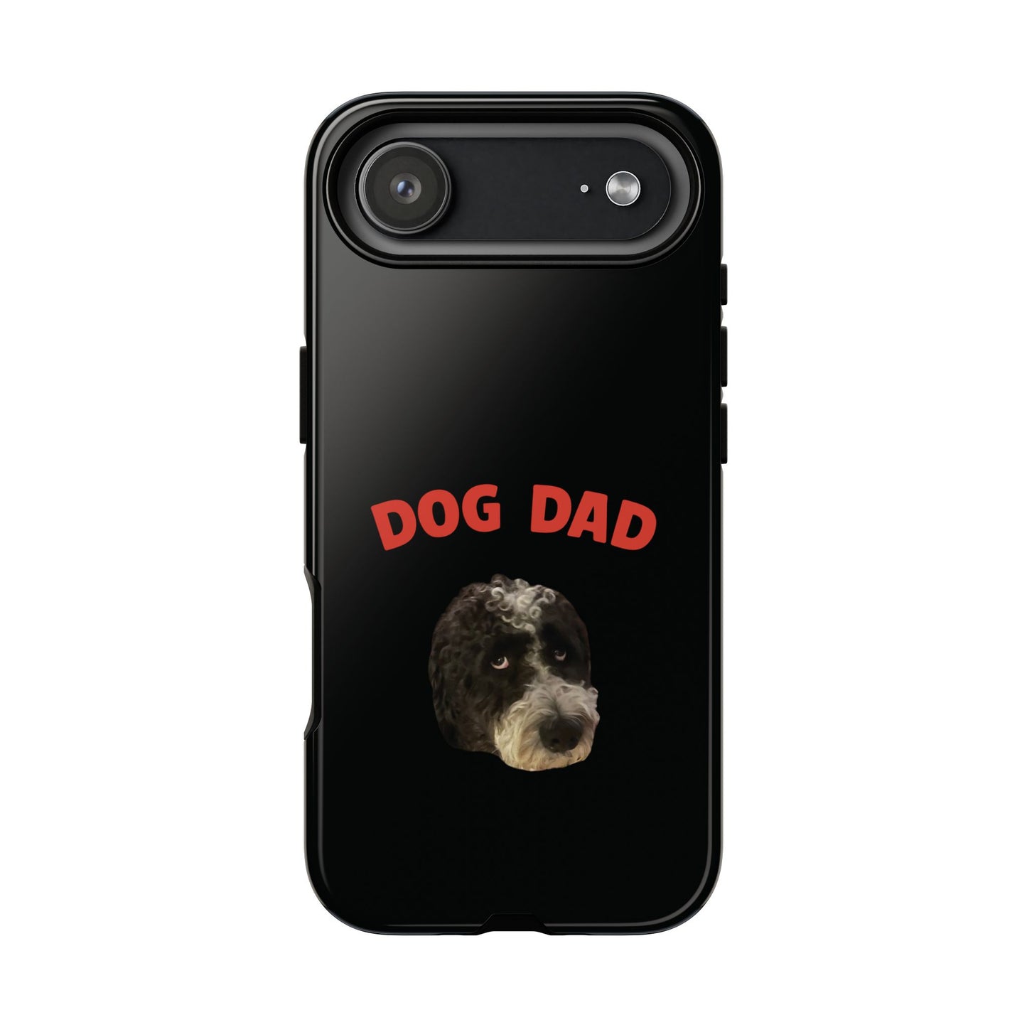 "Dog Dad" Custom Pet Face Phone Case