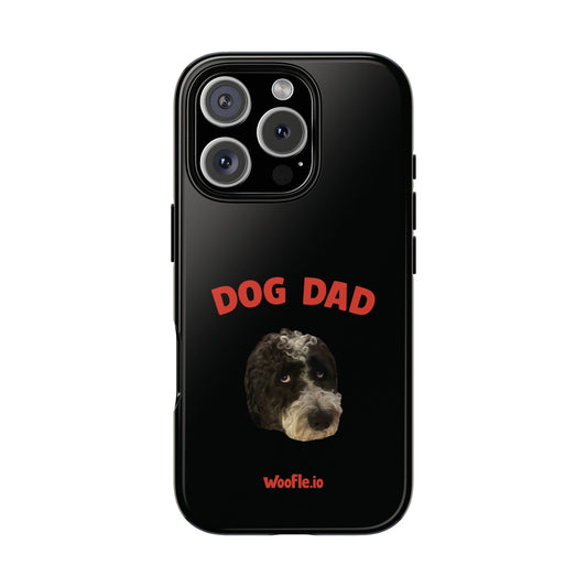 "Dog Dad" Custom Pet Face Portrait Phone Case