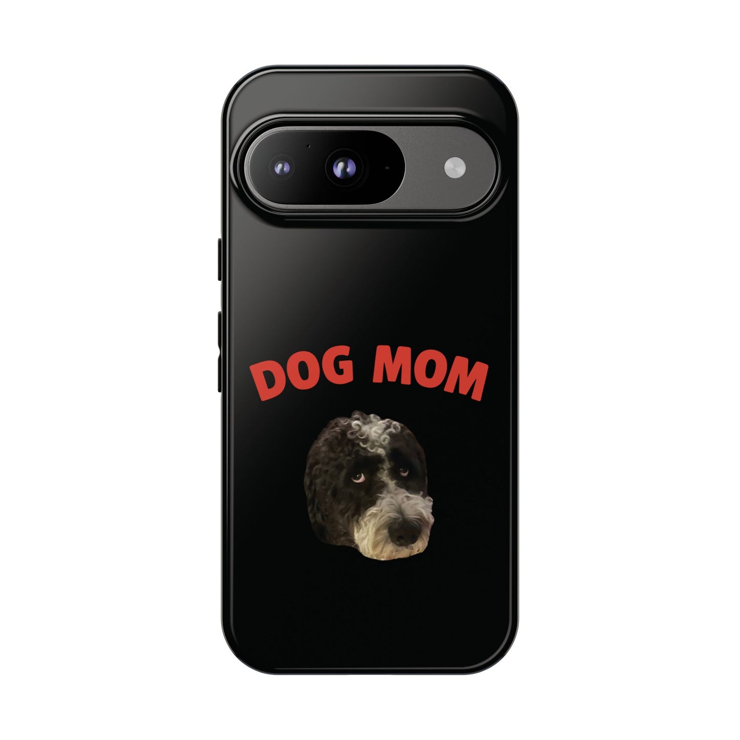 Dog Mom" Custom Pet Face Phone Case