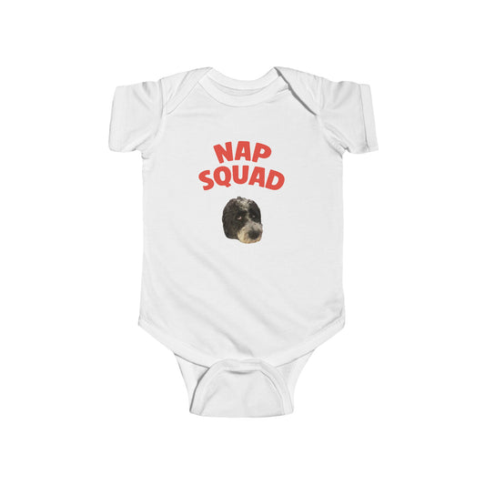 "Nap Squad" Custom Pet Face Portrait Onesie