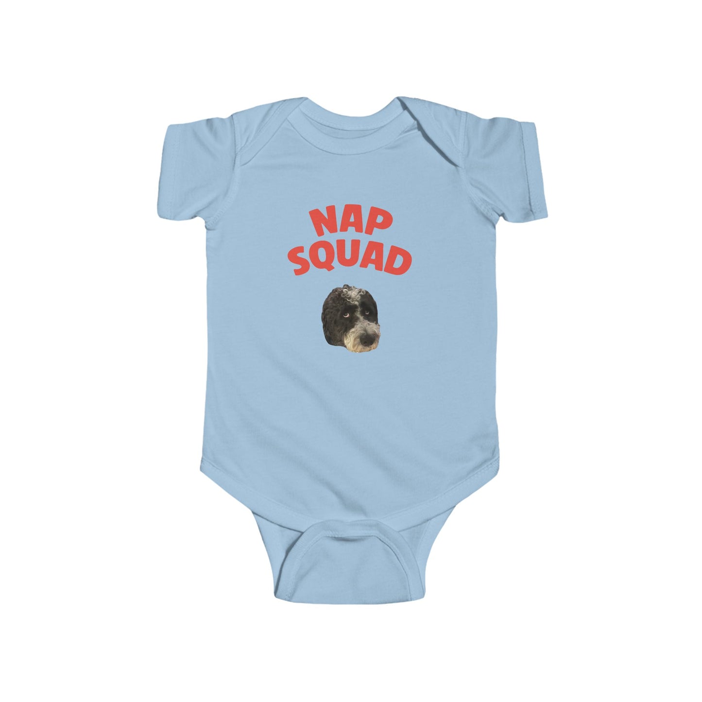 "Nap Squad" Custom Pet Face Portrait Onesie