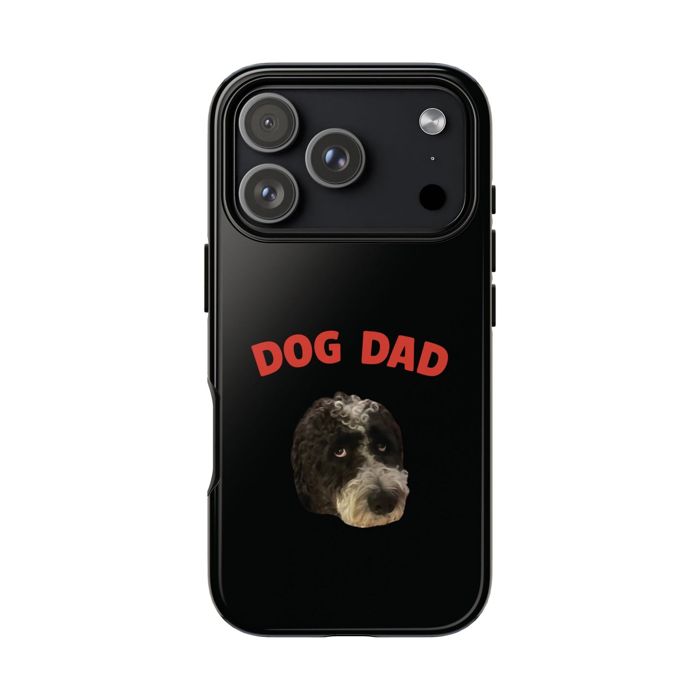 "Dog Dad" Custom Pet Face Phone Case