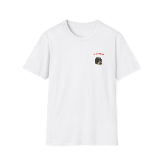 "Dog Daddy" Custom Pet Face Portrait Tee  - Heart