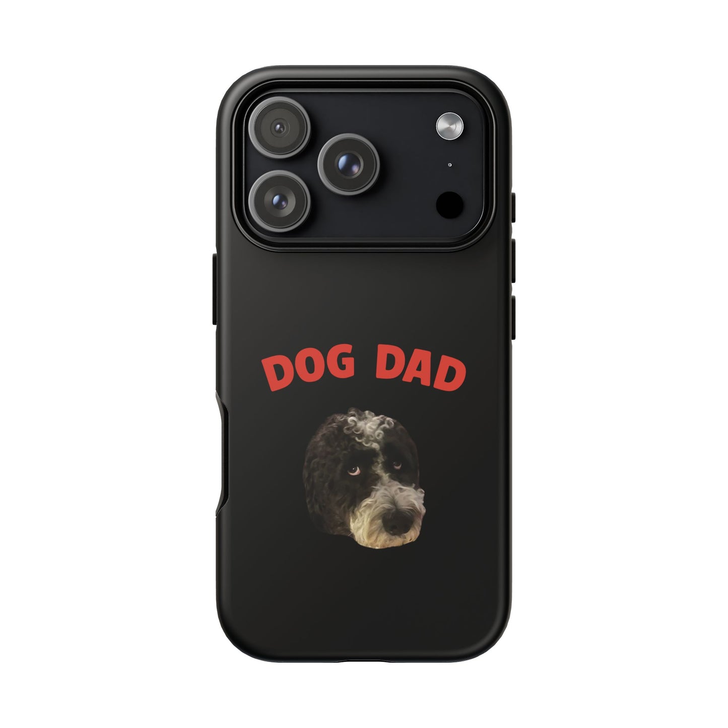 "Dog Dad" Custom Pet Face Phone Case