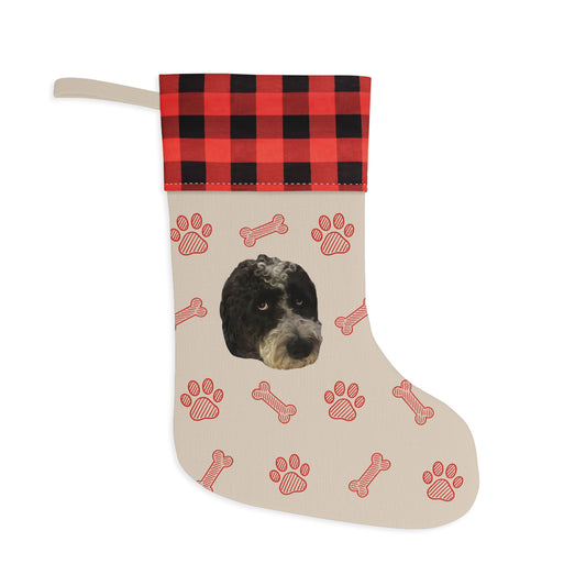 Custom Pet Face Portrait Christmas Stocking