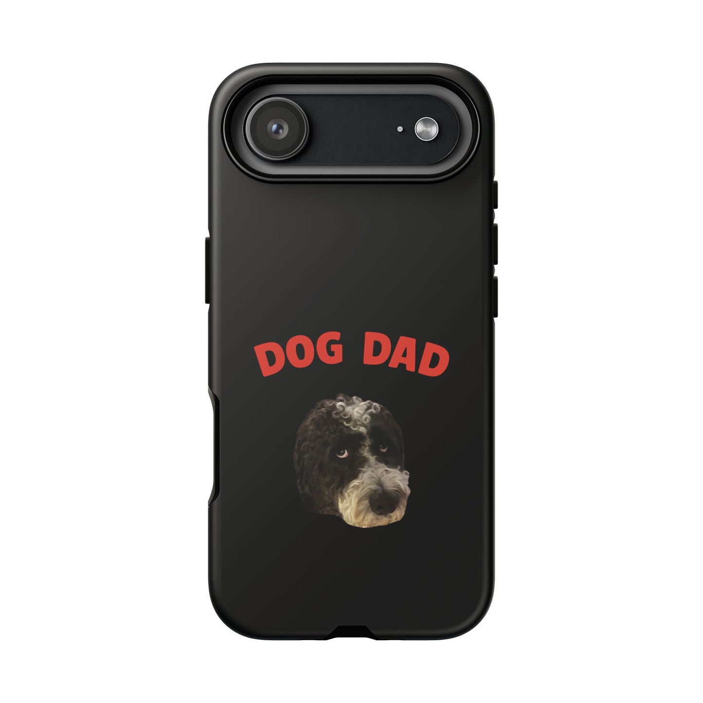 "Dog Dad" Custom Pet Face Phone Case
