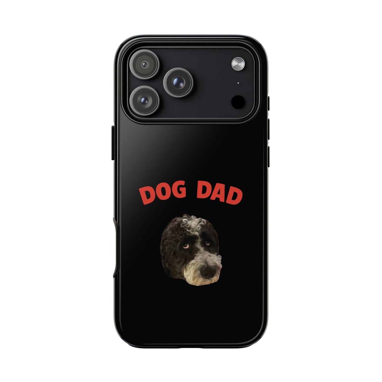 "Dog Dad" Custom Pet Face Phone Case