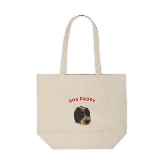 "Dog Daddy" Custom Pet Face Portrait Tote