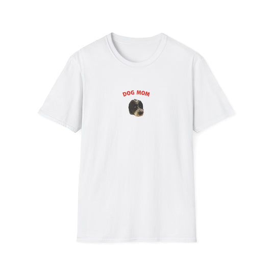 "Dog Mom" Custom Pet Face Portrait Tee - Hero